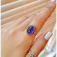 "Snake skin" Mosaic Opal Ring - Thumbnail 3