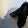 BETTIE PAGE SPIKE SUEDE HEEL -1