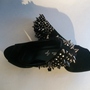 BETTIE PAGE SPIKE SUEDE HEEL -2
