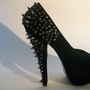 BETTIE PAGE SPIKE SUEDE HEEL -3