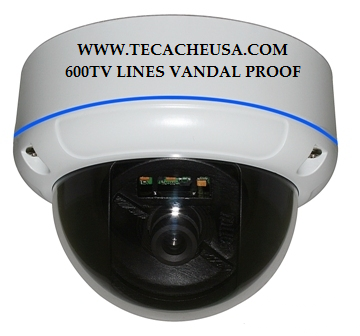 Vandalproof IR Dome Camera - Color 1/3" SHARP 600TVL