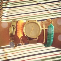 Mini Cobra Knot Bangle - Light Orange - Thumbnail 4