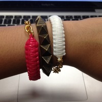 Mini Cobra Knot Bangle - White - Thumbnail 4