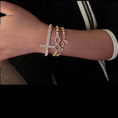 World pop arm candy crystal bracelet 3pcs