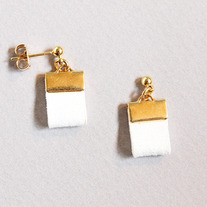 Little Fat Earrings in White