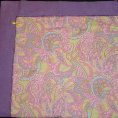 Receiving blanket - purple paisley