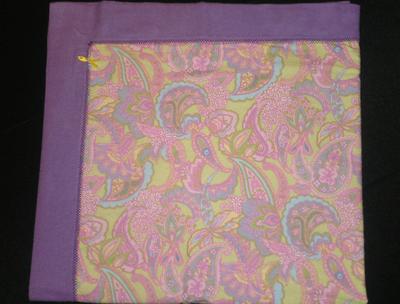 Receiving Blanket - Purple Paisley