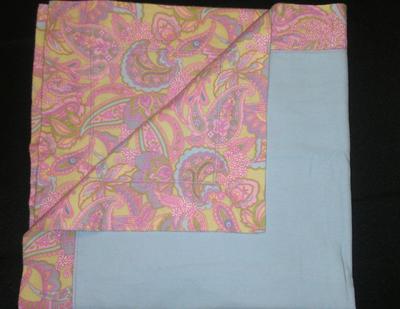 Receiving Blanket - Paisley Baby Blue