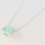 Pastel Blue Knot Necklace - Thumbnail 1