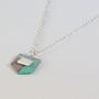 Spring Green, Gray & White Pendant - Thumbnail 1
