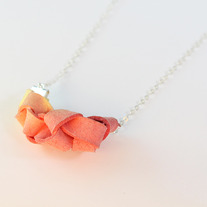Yellow Orange Ombré Necklace 