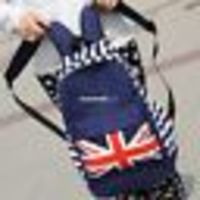 Unisex Canvas Punk US & UK Flag Backpack  - Thumbnail 3