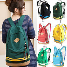 Canvas backpack pig nose bookbag school bags travelling rucksack 7 colors