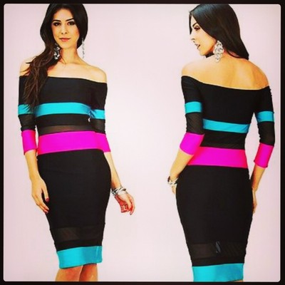 Color block bodycon