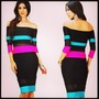 Color Block Bodycon-1
