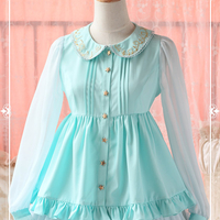 +Krad Lanrete+Lost in Sea Blue  Long Sleeve Blouse Reservation SP140414 - Thumbnail 1