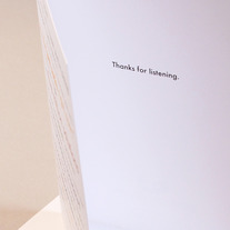 Thanks for Listening Card