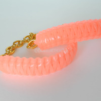 Mini Cobra Knot Bangle - Glow in the Dark Orange - Thumbnail 1