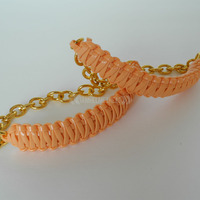 Mini Cobra Knot Bangle - Peach - Thumbnail 1