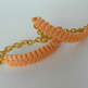 Mini Cobra Knot Bangle - Peach-1