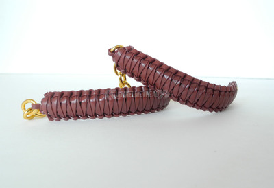 Mini cobra knot bangle - merlot