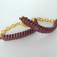 Mini Cobra Knot Bangle - Merlot-1