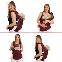  Mother Front Back Baby Carrier Braces Backpack Wrap Strap 2 Colors - Thumbnail 2