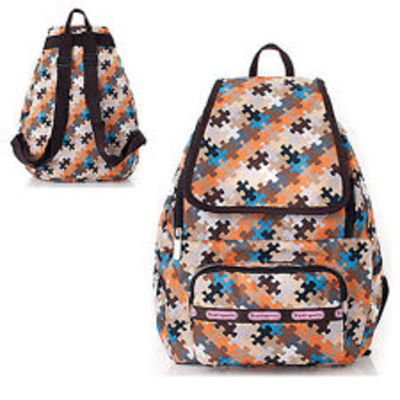 Pretty pattern backpack womens school bag water proof lovely puzzles