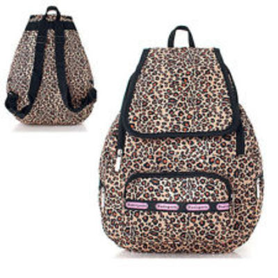 Pretty pattern backpack womens school bag water proof lovely leopard