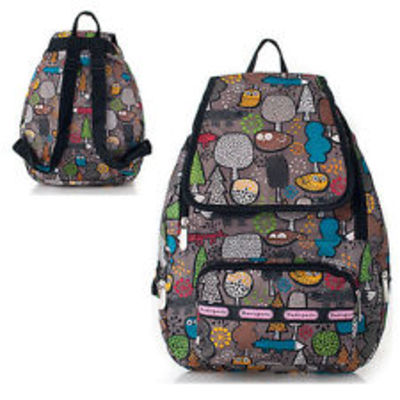  pretty pattern backpack womens school bag water proof forest night