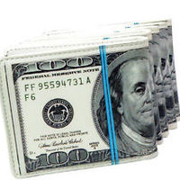 US dollar printing FUNNY BIFOLD wallet purse - Thumbnail 1