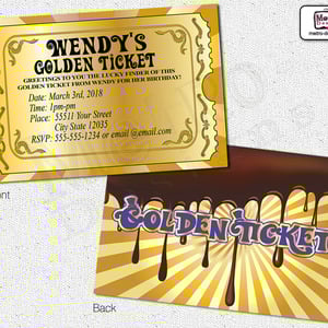 Chocolate Factory - Invitation