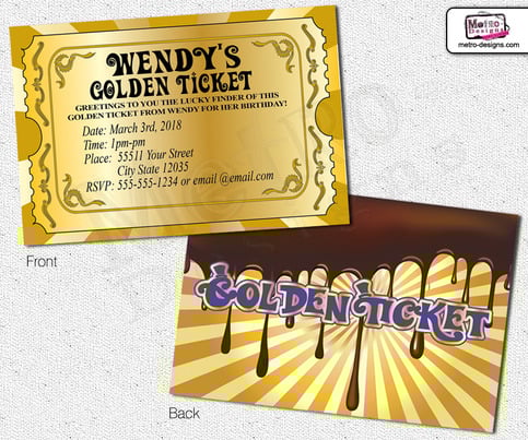 Chocolate Factory - Invitation