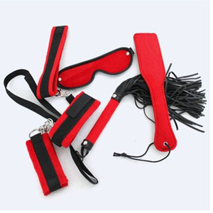 6-Piece Sexy Toy S&M Set - Red & Black