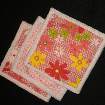 Wash cloth set - daisy picnic