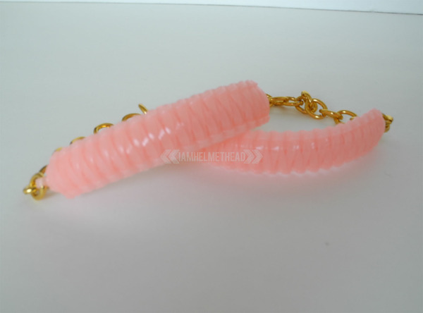 Mini Cobra Knot Bangle - Glow in the Dark Pink