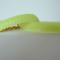 Mini Cobra Knot Bangle - Glow in the Dark Yellow - Thumbnail 2