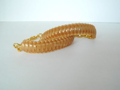 Mini cobra knot bangle - gold