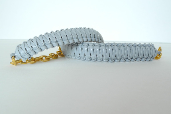Mini Cobra Knot Bangle - Grey