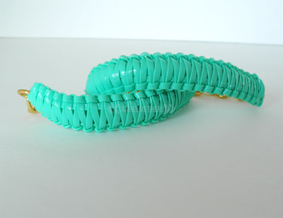 Mini cobra knot bangle - mint green