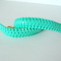Mini Cobra Knot Bangle - Mint Green - Thumbnail 3