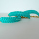 Mini Cobra Knot Bangle - Teal / Turquoise-1