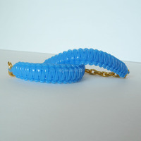 Mini Cobra Knot Bangle - Glow in the Dark Blue - Thumbnail 1