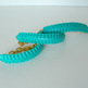 Mini Cobra Knot Bangle - Teal / Turquoise-4
