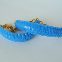 Mini Cobra Knot Bangle - Glow in the Dark Blue - Thumbnail 2