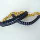 Mini Cobra Knot Bangle - Navy Blue-1