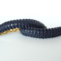 Mini Cobra Knot Bangle - Navy Blue - Thumbnail 2