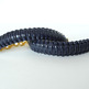 Mini Cobra Knot Bangle - Navy Blue-2