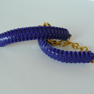 Mini cobra knot bangle - indigo