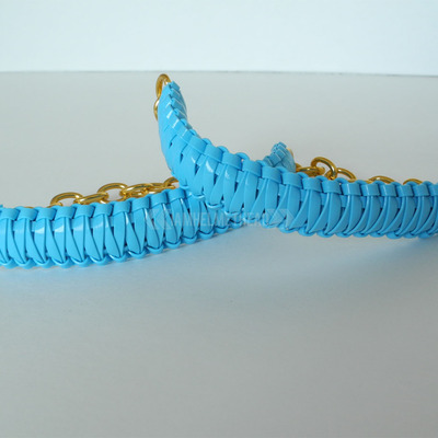Mini cobra knot bangle - baby blue
